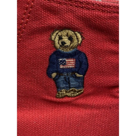 Polo by Ralph Lauren Kids Red Canvas Sneakers - Picture 6 of 11